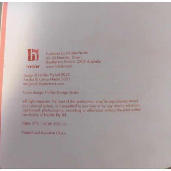 Hinkler Puzzle Books Leather Lot of 2 Sudoku and Crossword New - Picture 6 of 6